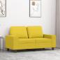 Preview: ARDEBO.de - 2-Sitzer-Sofa Hellgelb 120 cm Stoff