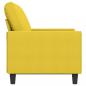 Preview: 2-Sitzer-Sofa Hellgelb 120 cm Stoff