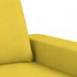 Preview: 2-Sitzer-Sofa Hellgelb 120 cm Stoff