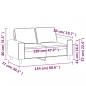 Preview: 2-Sitzer-Sofa Hellgelb 120 cm Stoff