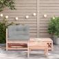 Preview: Garten-Ecksofa mit Kissen und Hocker