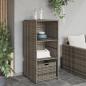 Preview: Gartenschrank Grau 50x55x115 cm Poly Rattan