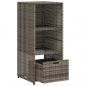 Preview: Gartenschrank Grau 50x55x115 cm Poly Rattan