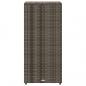 Preview: Gartenschrank Grau 50x55x115 cm Poly Rattan