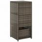 Preview: Gartenschrank Grau 50x55x115 cm Poly Rattan