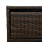 Preview: Gartenschrank Braun 55x59x69 cm Poly Rattan