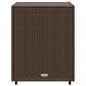 Preview: Gartenschrank Braun 55x59x69 cm Poly Rattan