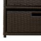 Preview: Gartenschrank Braun 55x59x69 cm Poly Rattan