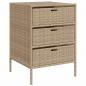 Preview: Gartenschrank Beige 55x59x80 cm Poly Rattan