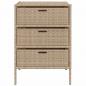 Preview: Gartenschrank Beige 55x59x80 cm Poly Rattan