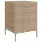 Preview: Gartenschrank Beige 55x59x80 cm Poly Rattan