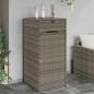 Preview: ARDEBO.de - Gartenschrank Grau 55x55x111 cm Poly Rattan