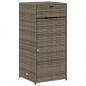 Preview: Gartenschrank Grau 55x55x111 cm Poly Rattan