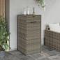 Preview: Gartenschrank Grau 55x55x111 cm Poly Rattan