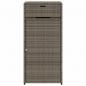 Preview: Gartenschrank Grau 55x55x111 cm Poly Rattan