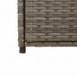 Preview: Gartenschrank Grau 55x55x111 cm Poly Rattan