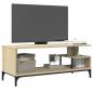 Preview: TV-Schrank Sonoma-Eiche 102x40x41 cm Holzwerkstoff und Stahl