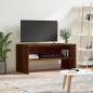 Preview: ARDEBO.de - TV-Schrank Braun Eiche-Optik 80x40x40 cm Holzwerkstoff