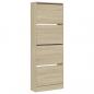 Preview: Schuhschrank Sonoma-Eiche 60x21x163,5 cm Holzwerkstoff