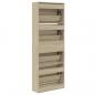 Preview: Schuhschrank Sonoma-Eiche 60x21x163,5 cm Holzwerkstoff