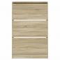 Preview: Schuhschrank Sonoma-Eiche 80x21x125,5 cm Holzwerkstoff