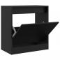 Preview: Schuhschrank Schwarz 60x34x63,5 cm Holzwerkstoff