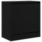 Preview: Schuhschrank Schwarz 60x34x63,5 cm Holzwerkstoff