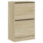 Preview: Schuhschrank Sonoma-Eiche 60x34x96,5 cm Holzwerkstoff