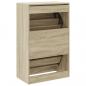 Preview: Schuhschrank Sonoma-Eiche 60x34x96,5 cm Holzwerkstoff