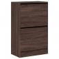 Preview: Schuhschrank Braun Eichen-Optik 60x34x96,5 cm Holzwerkstoff