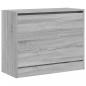 Preview: Schuhschrank Grau Sonoma 80x34x63 cm Holzwerkstoff