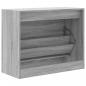 Preview: Schuhschrank Grau Sonoma 80x34x63 cm Holzwerkstoff