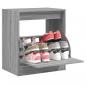 Preview: ARDEBO.de - Schuhschrank Grau Sonoma 60x42x69 cm Holzwerkstoff