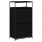 Preview: Schuhschrank Schwarz 60x34x112 cm Holzwerkstoff