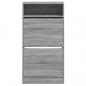 Preview: Schuhschrank Grau Sonoma 60x34x116 cm Holzwerkstoff