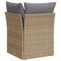 Preview: Garten-Ecksofa mit Kissen Beige Poly Rattan