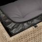 Preview: Garten-Ecksofa mit Kissen Beige Poly Rattan