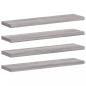 Preview: Wandregale 4 Stk. Grau Sonoma 40x10x1,5 cm Holzwerkstoff