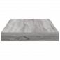 Preview: Wandregale 4 Stk. Grau Sonoma 40x10x1,5 cm Holzwerkstoff