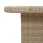 Preview: Gartentisch Beige 90x55x71 cm Poly Rattan und Akazienholz