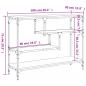 Preview: Konsolentisch Braun Eichen-Optik 100x30x75 cm Holzwerkstoff