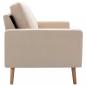 Preview: 2-Sitzer-Sofa Creme Stoff