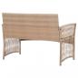 Preview: 4-tlg. Garten-Lounge-Set mit Auflage Poly Rattan Beige