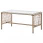 Preview: 4-tlg. Garten-Lounge-Set mit Auflage Poly Rattan Beige