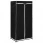 Preview: Kleiderschrank Schwarz 75×50×160 cm