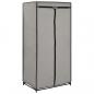 Preview: Kleiderschrank Grau 75×50×160 cm