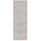 Preview: Schuhschrank Betongrau 59x17x169 cm Holzwerkstoff