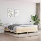 Preview: ARDEBO.de - Boxspringbett mit Matratze Creme 160x200 cm Stoff