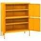 Preview: Lagerschrank Senfgelb 80x35x101,5 cm Stahl    