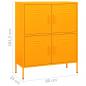 Preview: Lagerschrank Senfgelb 80x35x101,5 cm Stahl    